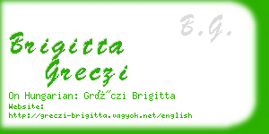 brigitta greczi business card